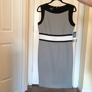 Gray black white Nine West Dress- NWT